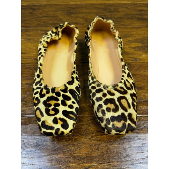 J. CREW Anya Scrunchie Ballet Flat in Calf Hair, Sz 7.5 - Picture 3 of 12